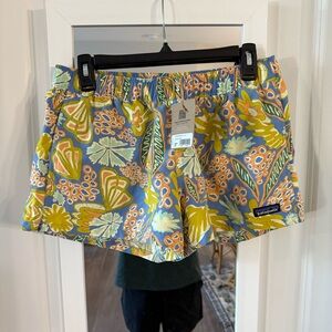 New Women’s Patagonia Barely Baggies 2.5” Size Small Color Blue Yellow